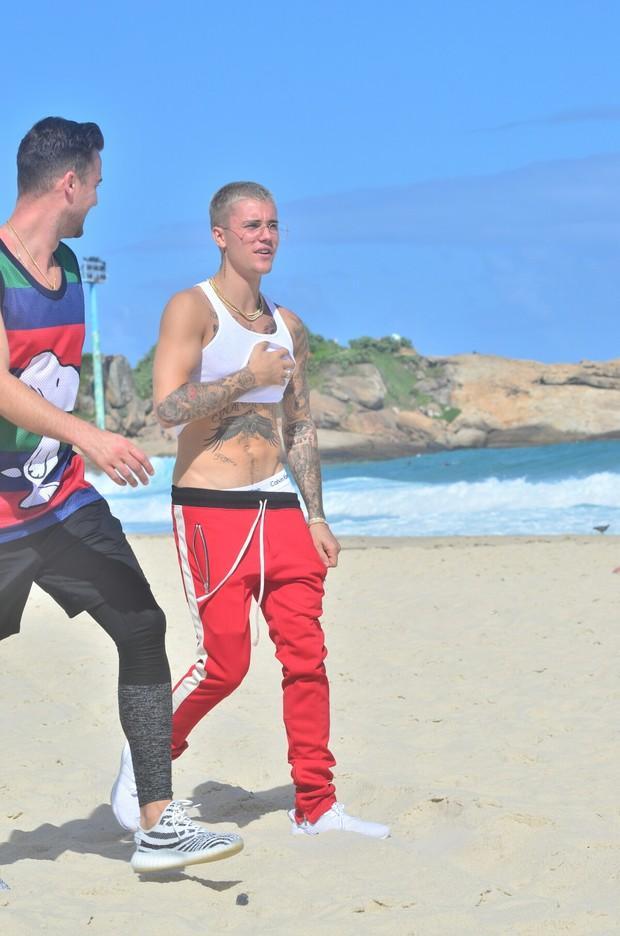 Justin Bieber em praia