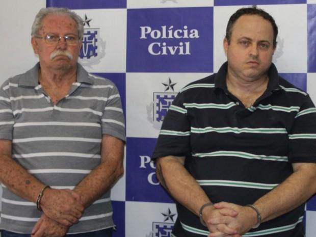 Pai e filho, de 65 e 40 anos, foram presos em Salvador
