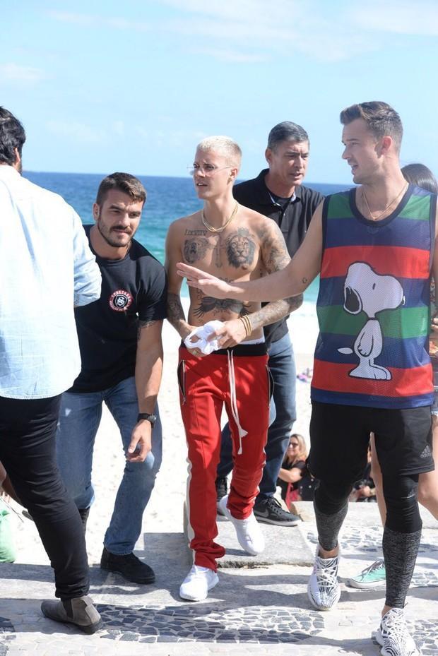 Justin Bieber em praia