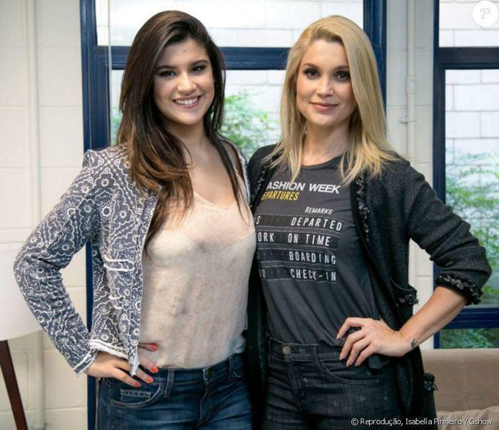 Flávia Alessandra e sua filha Giulia