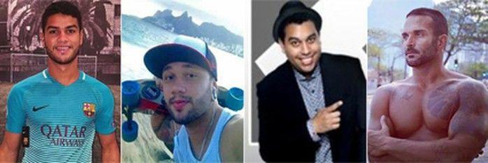 Julio Cesar Godinho, PH, Toddy Cantuária e Thiago Lessa: suspeitos de matar argentino em briga no Rio (Crédito: Reprodução)
