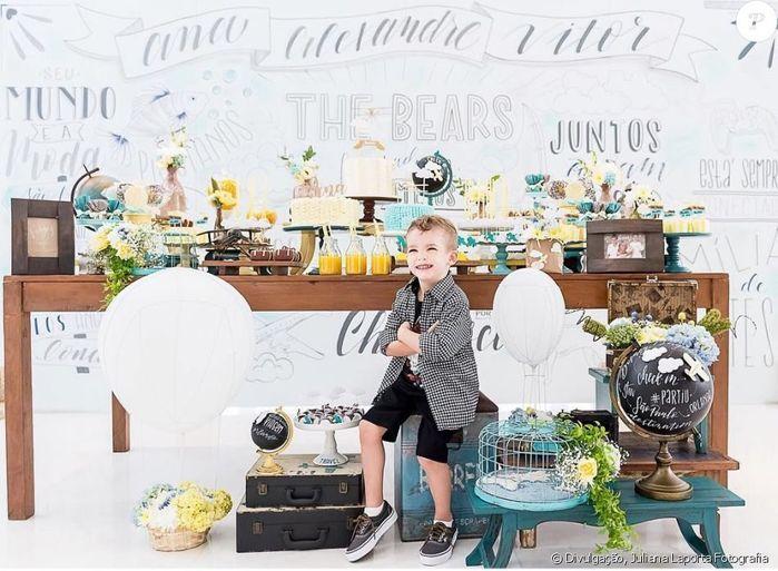 Ana Hickmann faz festa de aniversário tripla com filho e sobrinho