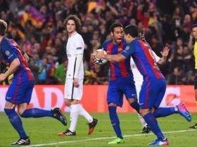 Barcelona faz 6 a 1 no PSG e conquista vaga nas quartas de final