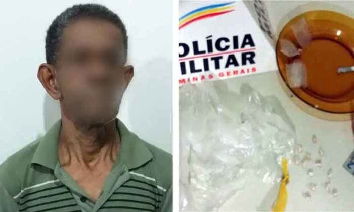 Idoso de 66 anos é preso em flagrante por tráfico de drogas