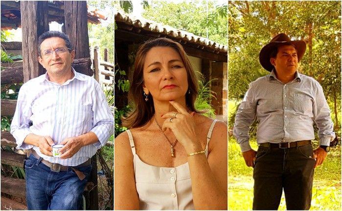 Benjamim, Jacqueline Lages e Carlos Brandão: algo a nos dizer. (Crédito: Alcide Filho/João Lucas)
