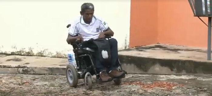 Cadeirante vivencia drama em Teresina (Crédito: Rede Meio Norte)