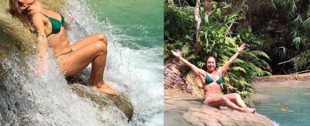 Aos 60 anos, Cissa Guimarães posa de biquíni e exibe boa forma