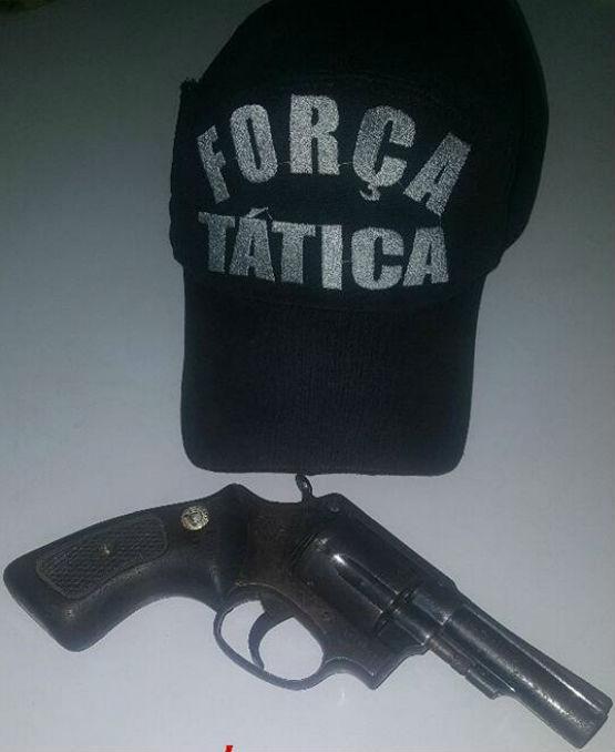 Arma apreendida na ação (Crédito: Reprodução)