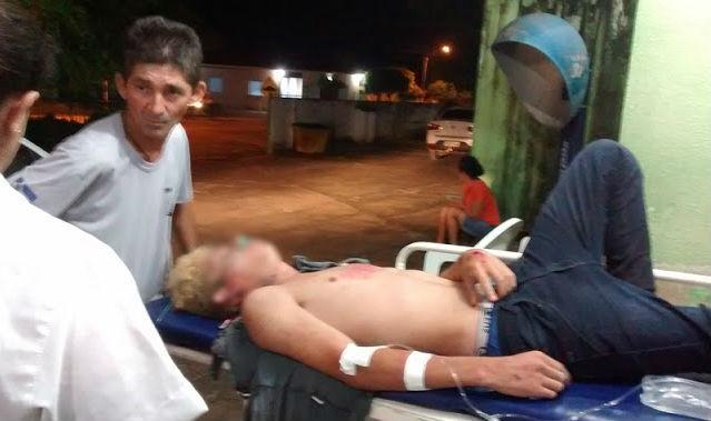 A vítima foi transferida para Parnaíba (Crédito: Reprodução)