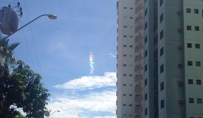 Arco-íris de fogo em céu de Palmas (Crédito: Reprodução)