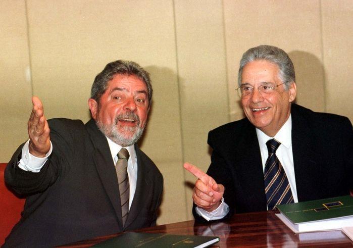 Lula e Fernando Henrique Cardoso