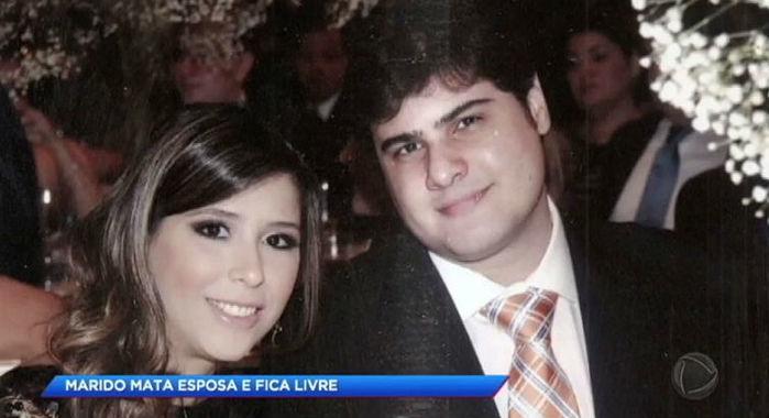 Renata ao lado do marido (Crédito: Reprodução)