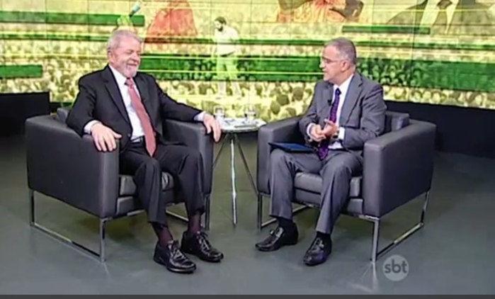 Lula em entrevista ao SBT Brasil