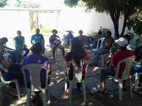 Caps realiza oficinas de exercício de cidadania com usuários.