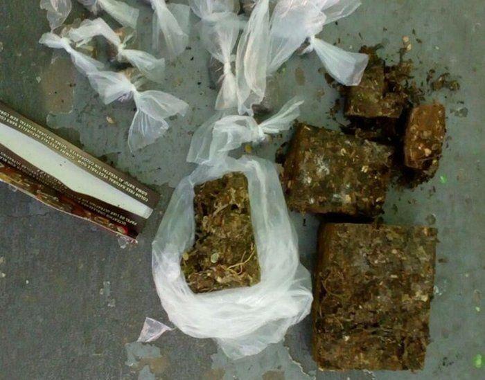 Droga apreendida no local (Crédito: Reprodução)