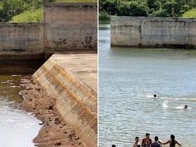 Em 4 meses paisagem da barragem do Rio Piracuruca muda totalmente