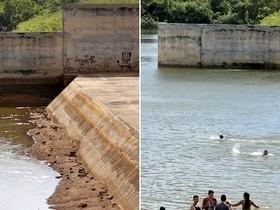 Em 4 meses paisagem da barragem do Rio Piracuruca muda totalmente