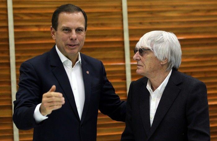 Doria em encontro com Ecclestone (Crédito: Reprodução)