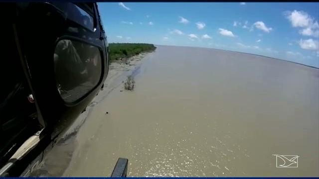 Helicóptero do CTA realiza buscas pela região (Crédito: Reprodução)