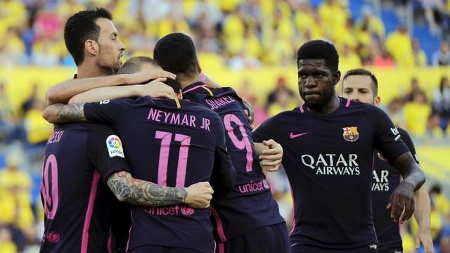 Com três de Neymar, Barça vence Las Palmas por 2 x 0