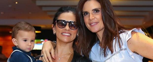 Suzana Alves faz sua 1ª aparição pública com o filho; veja as fotos
