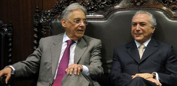 FHC ao lado do presidente Michel Temer
