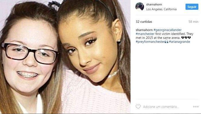 Georgina Callander, de 18 anos, que morreu no atentado