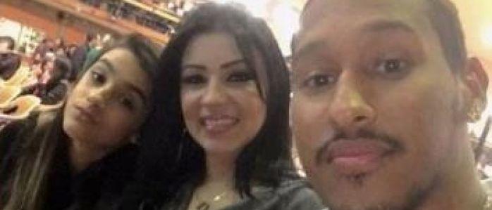 Jenny Miranda com namorado em culto