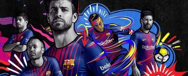 Com Neymar, Messi e Suárez, Barcelona lança nova camisa 2017/2018