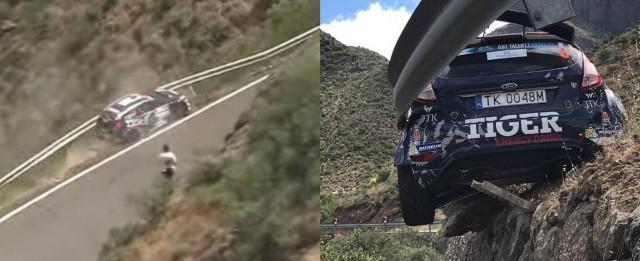 Pilotos de rally escapam de tragédia em penhasco; veja o vídeo