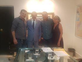Prefeito Ronaldo Gomes participa de audiência com W. Dias no karnak