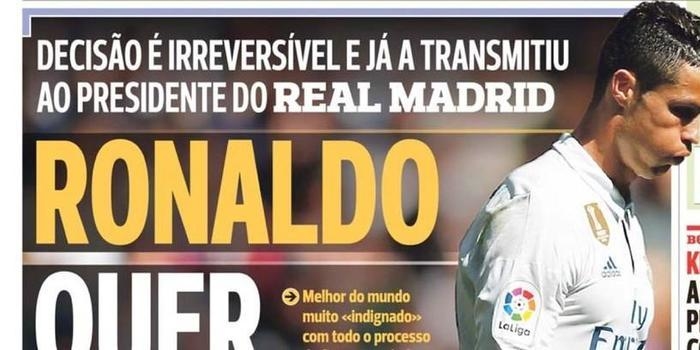 Acusado de sonegação, Cristiano Ronaldo quer deixar a Espanha