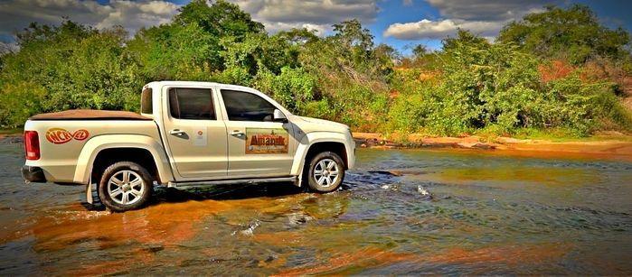 Amarok, a pickup oficial da Expedição Canyon do rio Poti. (Crédito: Alcide Filho)