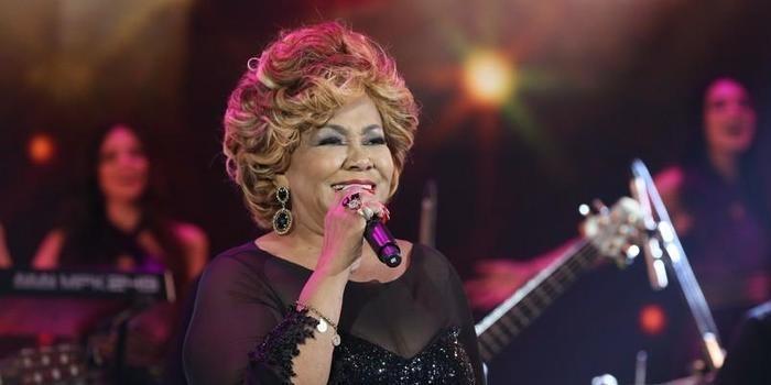 Alcione usa roupa transparente e exibe corpo mais magro