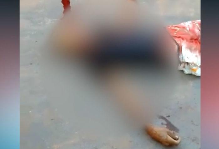 Homem morreu no local (Crédito: Reprodução)