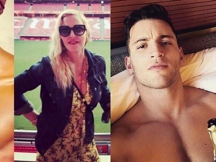Madonna se envolve em triângulo amoroso com dois modelos