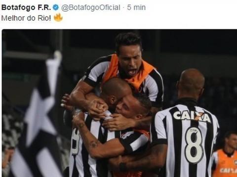 Após vencer o Vasco, Botafogo provoca na web: ‘Melhor do Rio"