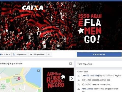 Fla é o time que mais cresceu nas redes sociais nos últimos 6 meses