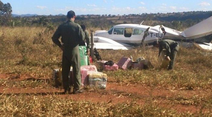 Avião foi interceptado pela Força Aérea, no Mato Grosso (Crédito: Reprodução)