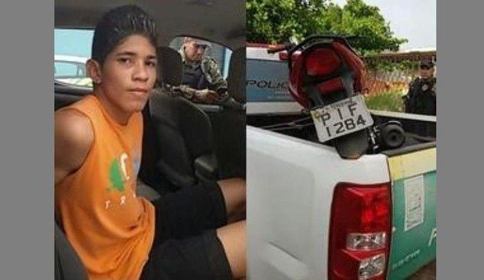 Tallyson Junior foi preso em Altos em 2016 suspeito de roubo de moto em Teresina