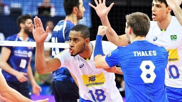 Lucarelli Comemora Ponto Brasil Ira Liga Mundial Volei 03/06/2017 (Crédito: Reprodução)