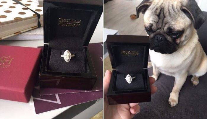 Mulher leiloa anel de noivado após descobrir que novo é gay