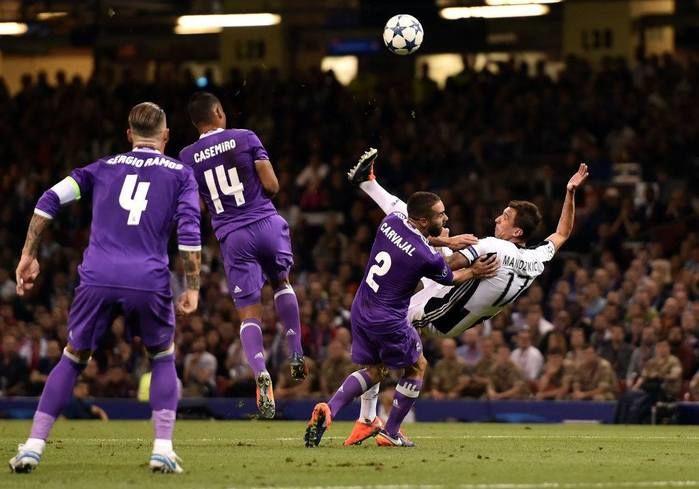 Croata Mandzukic marcou o gol de honra da Juventus (Crédito: UEFA)