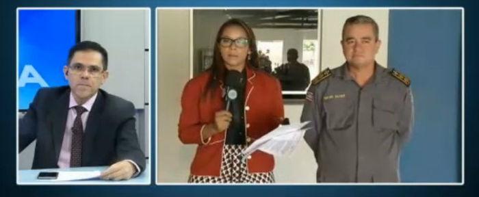 Tenente-coronel Jairo Xavier no Agora (Crédito: Rede Meio Norte)