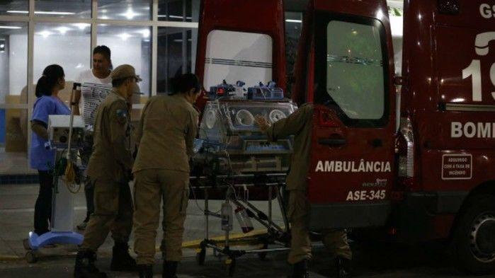 Bebê foi transferido para um hospital mais estruturado (Crédito: Reprodução)