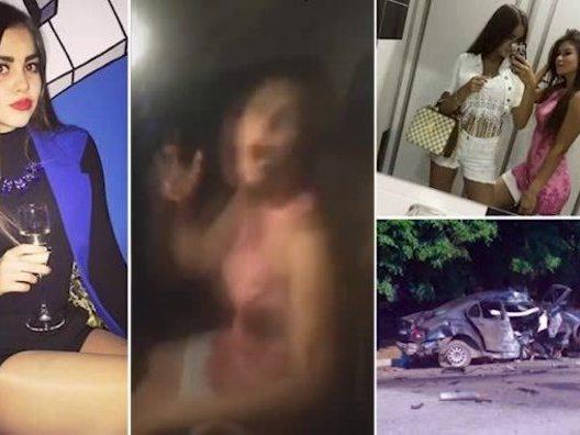 Modelo filma e transmite a própria morte em acidente de carro
