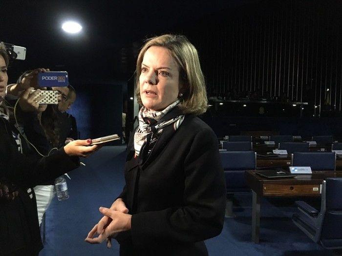 Senadora Gleisi Hoffmann (Crédito: Reprodução)
