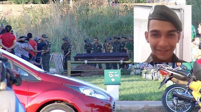 Enterro de solsado morto em cidente com caminhão do Exército