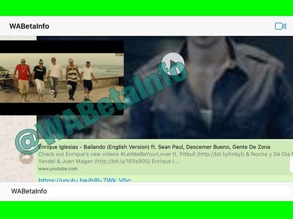 WhatsApp: Usuário verá vídeo do YouTube sem sair da conversa