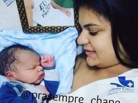 Nasce filho de jogador morto no acidente aéreo da Chapecoense